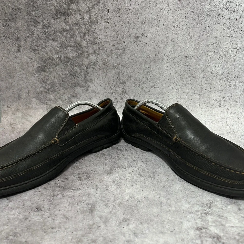 Sperry Gold Cup Twin Gore Loafer Mens 12 Black Leather Slip On STS14718 Casual